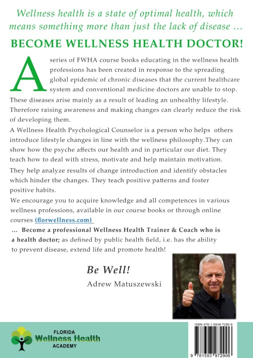 Wellness Health Psychological Counselor Book